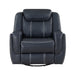 Littleton Swivel Glider Reclining Chair in Blue - 8516BU-1 image