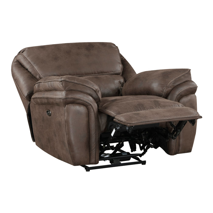 Proctor Power Reclining Chair in Brown - 8517BRW-1PW