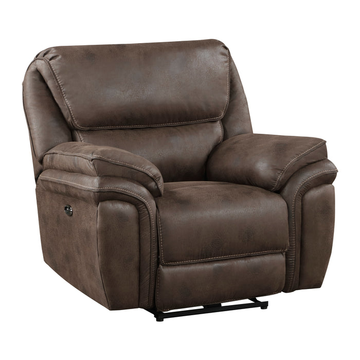 Proctor Power Reclining Chair in Brown - 8517BRW-1PW