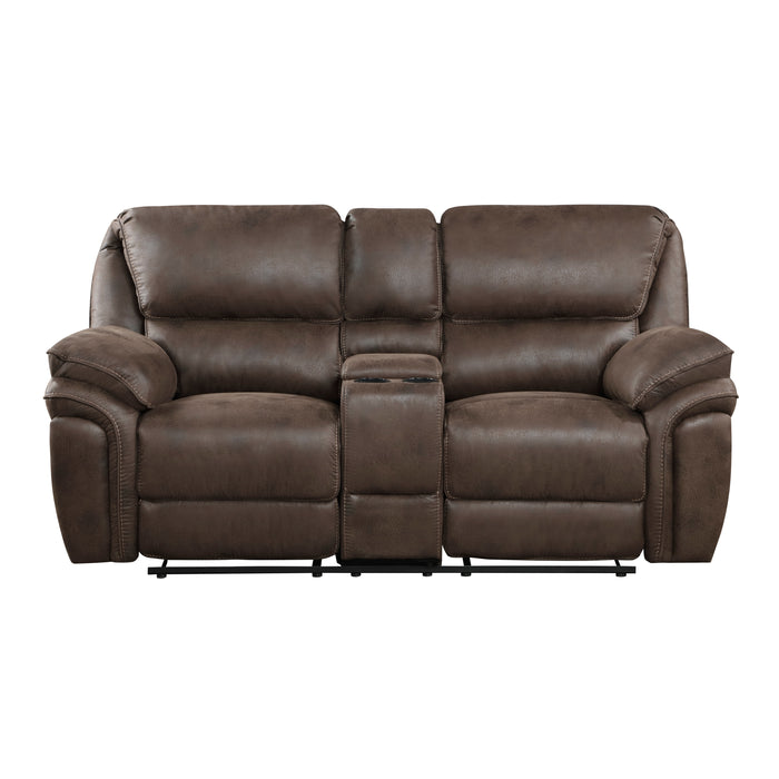 Proctor 2pc Set: Sofa, Love in Brown - 8517BRW*2