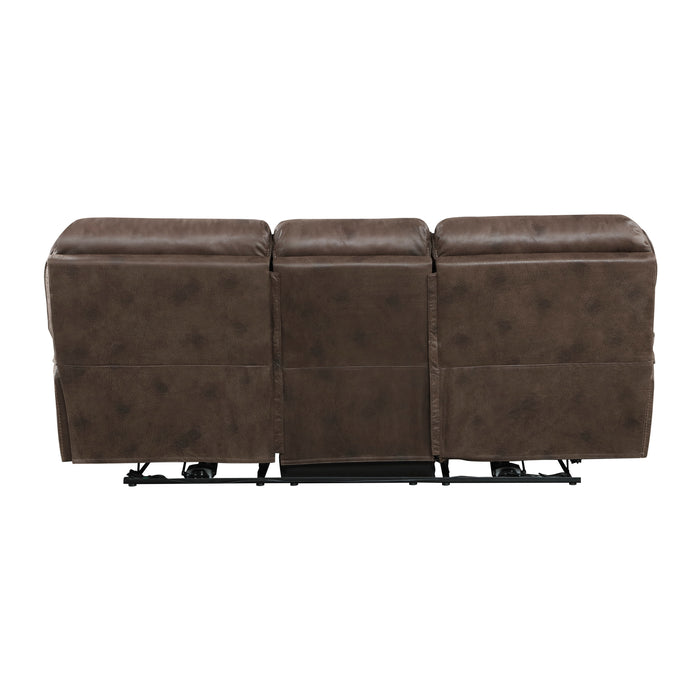 Proctor Power Double Reclining Sofa in Brown - 8517BRW-3PW