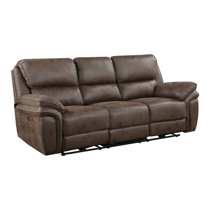 Proctor Double Reclining Sofa in Brown - 8517BRW-3