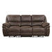 Proctor Power Double Reclining Sofa in Brown - 8517BRW-3PW image