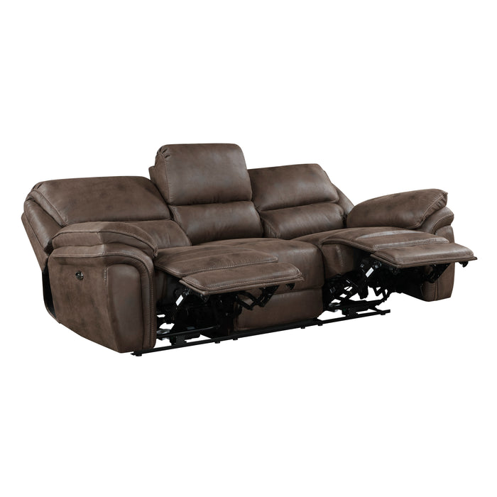 Proctor 2pc Set: Sofa, Love (Power) in Brown - 8517BRW*2PW