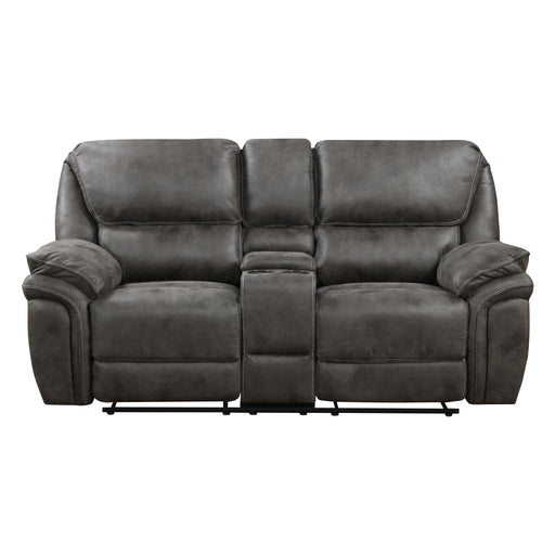 Proctor Double Reclining Loveseat with Center Console in Gray - 8517GRY-2 image