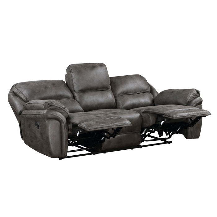 Proctor Double Reclining Sofa in Gray - 8517GRY-3