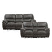 Proctor 2pc Set: Sofa, Love (Power) in Gray - 8517GRY*2PW image