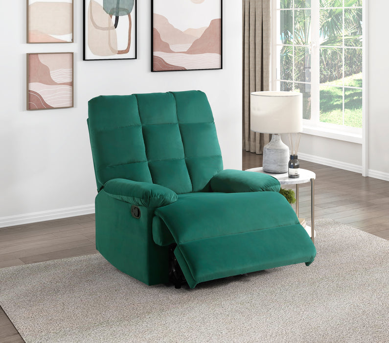 Colin Reclining Chair in Green - 8525GN-1