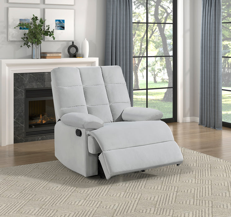 Colin Reclining Chair in Gray - 8525LG-1