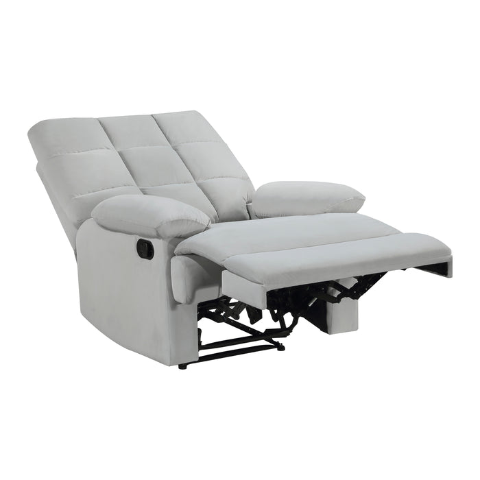 Colin Reclining Chair in Gray - 8525LG-1