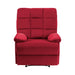 Colin Reclining Chair in Red - 8525RD-1 image