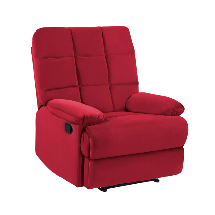 Colin Reclining Chair in Red - 8525RD-1