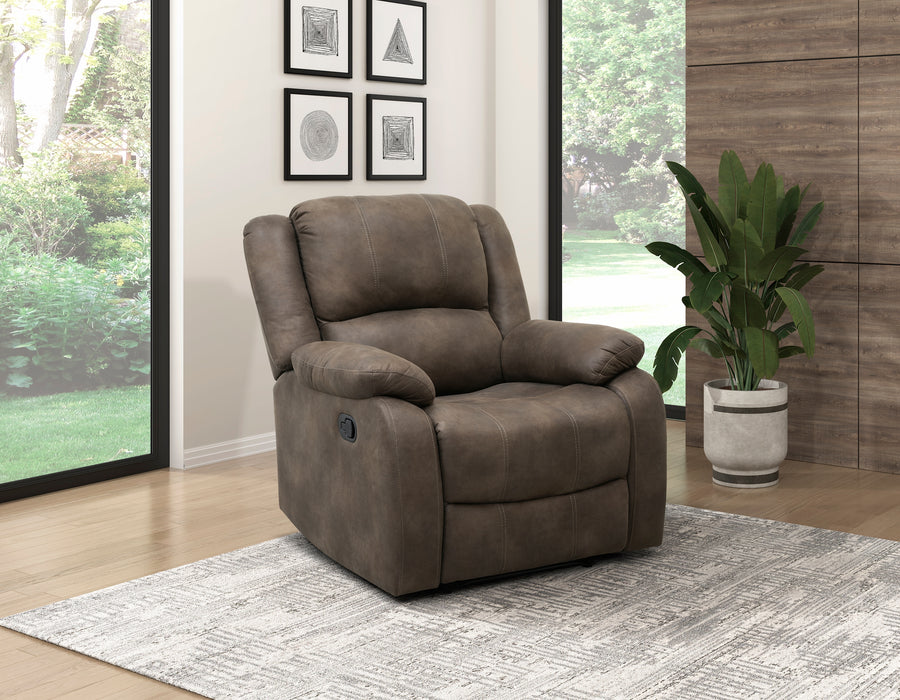 Fairview Reclining Chair in Brown - 8526BR-1