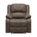 Fairview Reclining Chair in Brown - 8526BR-1 image