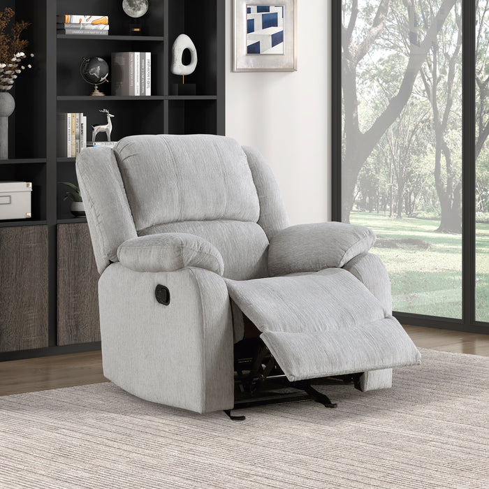 Fairview Glider Reclining Chair in Gray - 8526CN-1GD