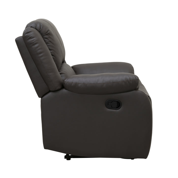 Fairview Reclining Chair in Brown - 8526DBPU-1