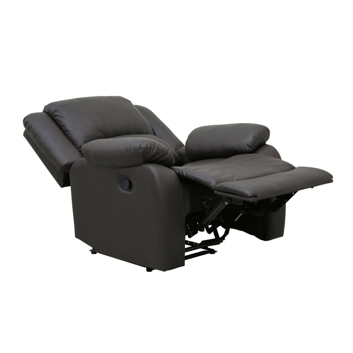 Fairview Reclining Chair in Brown - 8526DBPU-1