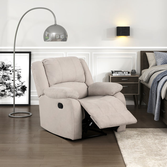 Fairview Reclining Chair in Beige - 8526FTM-1