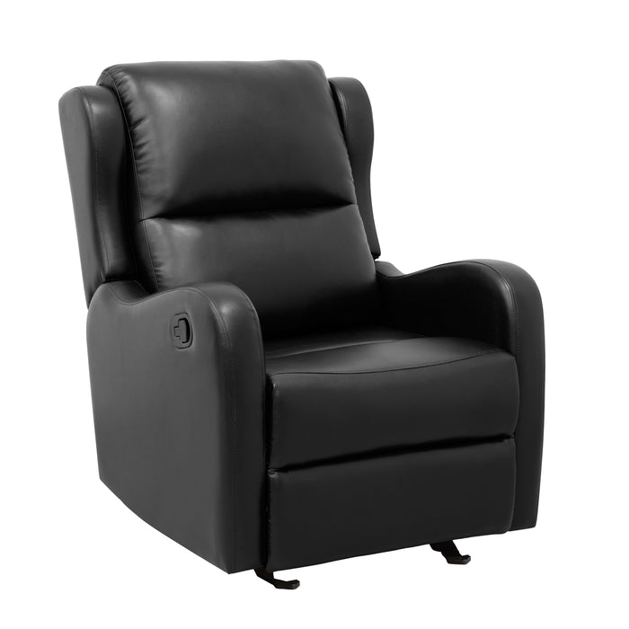 Durant Glider Reclining Chair in Black - 8527BLK-1GD