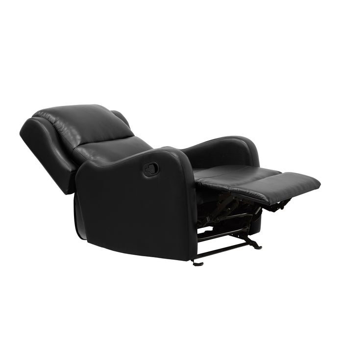 Durant Glider Reclining Chair in Black - 8527BLK-1GD