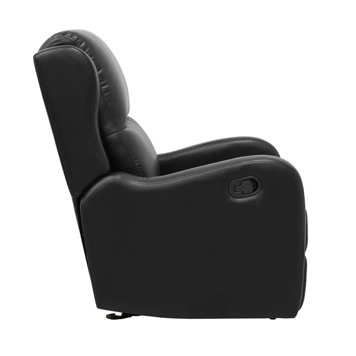 Durant Glider Reclining Chair in Black - 8527BLK-1GD