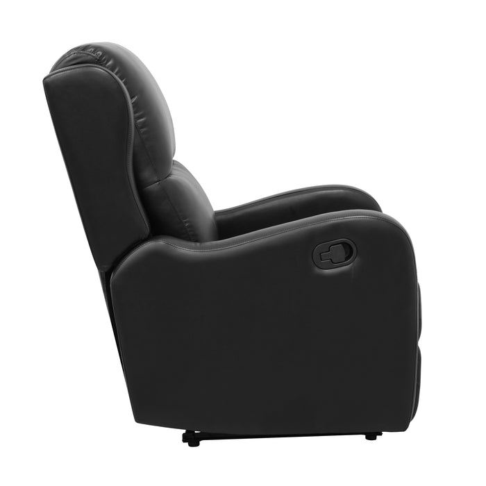 Durant RECLINING CHAIR in Black - 8527BLK-1