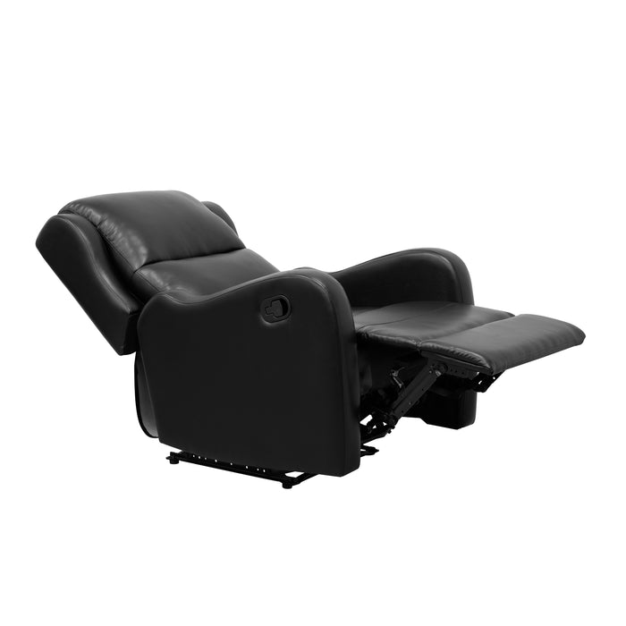 Durant RECLINING CHAIR in Black - 8527BLK-1