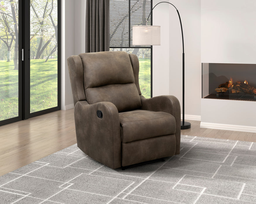 Durant RECLINING CHAIR in Brown - 8527BRW-1