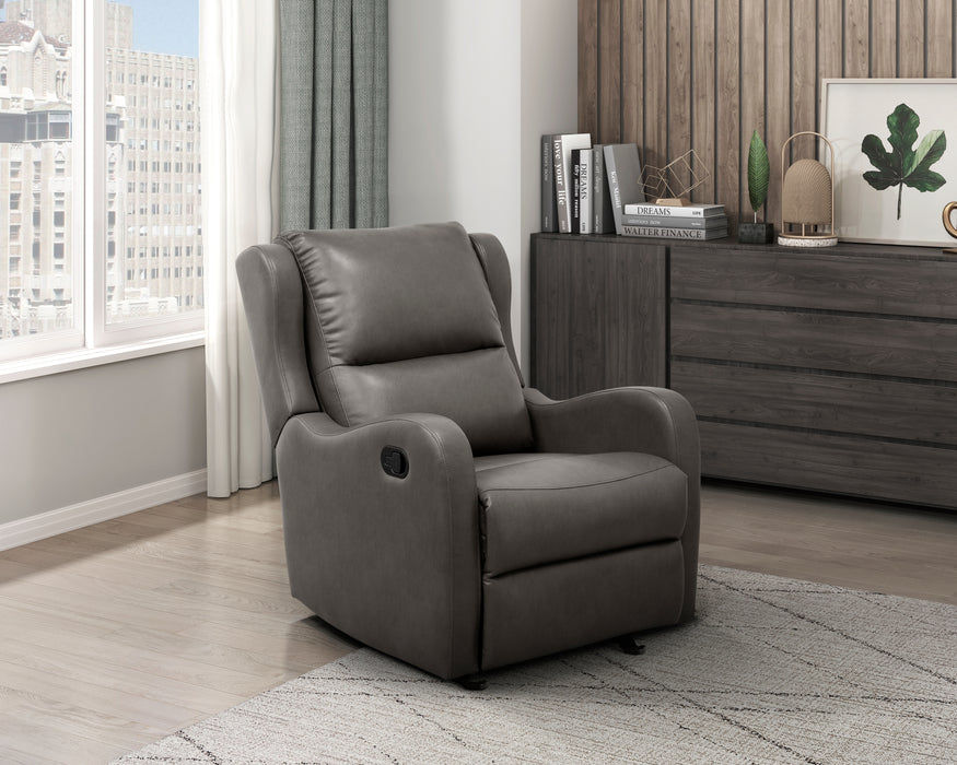 Durant Glider Reclining Chair in Gray - 8527GRY-1GD