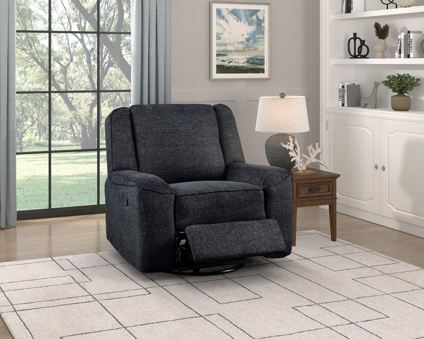 Monterey Swivel Reclining Chair in Black - 8530EB-1