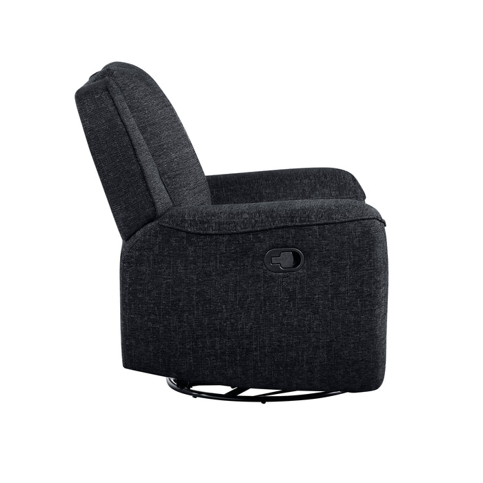 Monterey Swivel Reclining Chair in Black - 8530EB-1