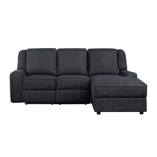 Monterey 2-Piece Reclining Sectional with Right Chaise in Black - 8530EB*SC image