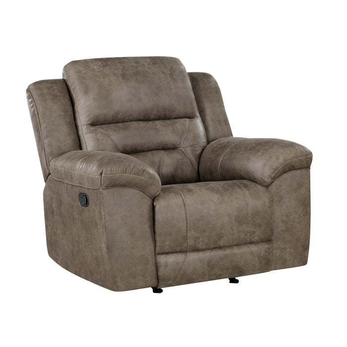 Hazen Rocker Reclining Chair in Brown - 8538BR-1