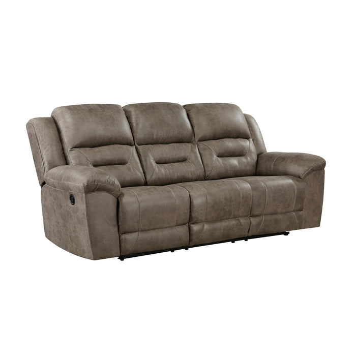 Hazen 2pc Set: Sofa, Love in Brown - 8538BR*2