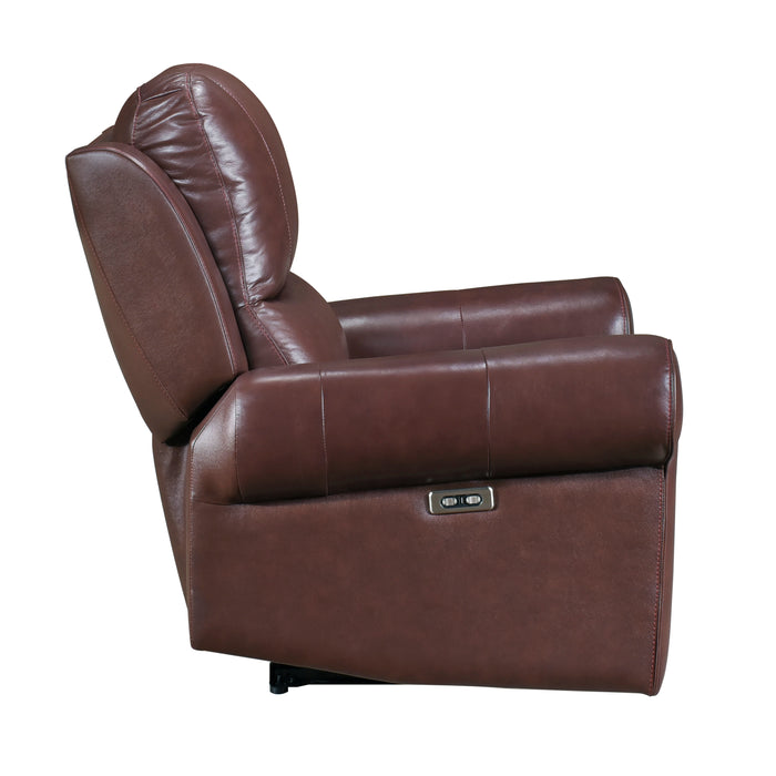 Mccall Power Reclining Chair with Power Headrest and Charging Ports in Brown - 8546BR-1PWH