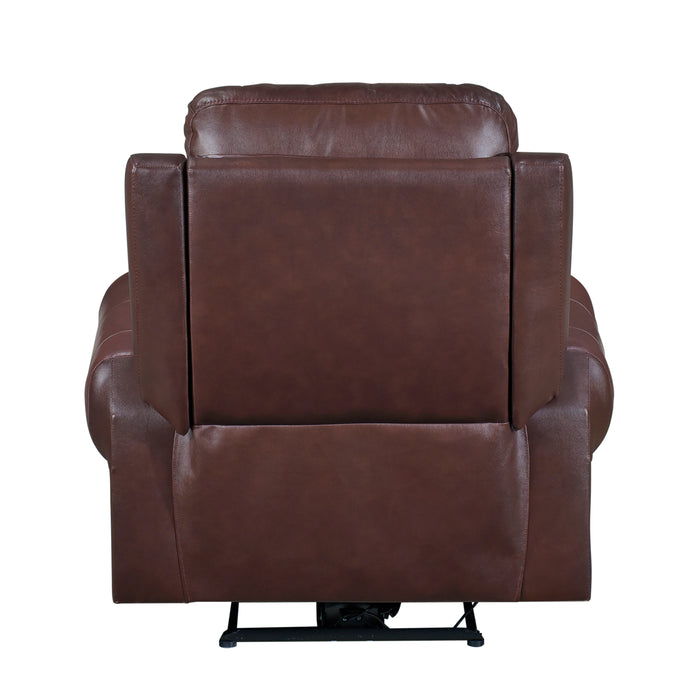 Mccall Power Reclining Chair with Power Headrest and Charging Ports in Brown - 8546BR-1PWH