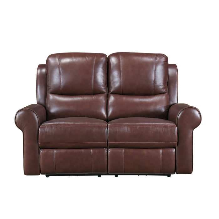 Mccall Power Double Reclining Loveseat with Power Headrests and Charging Ports in Brown - 8546BR-2PWH image