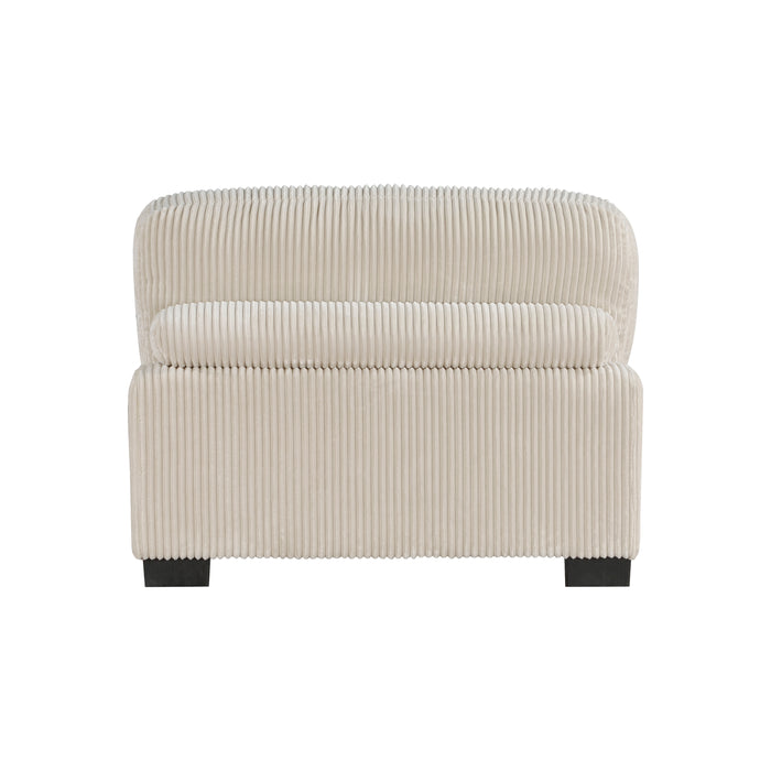 Traverse Armless Chair in Beige - 8555BE-AC