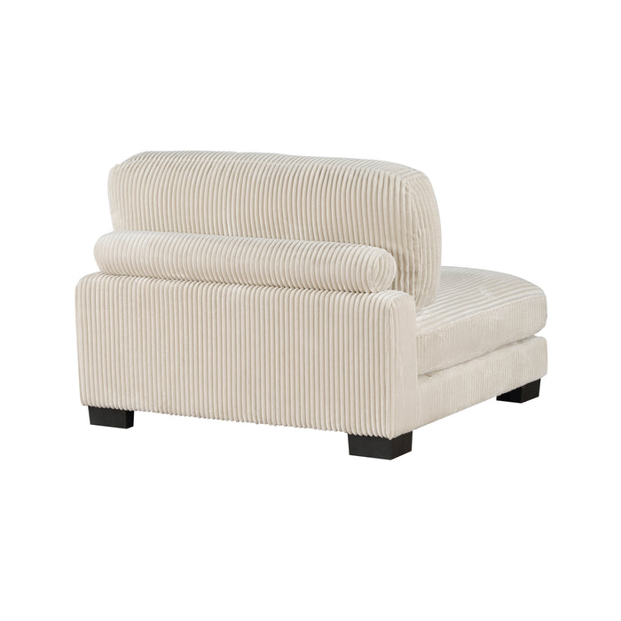 Traverse 4-Piece Modular Sectional with Ottoman in Beige - 8555BE*4OT