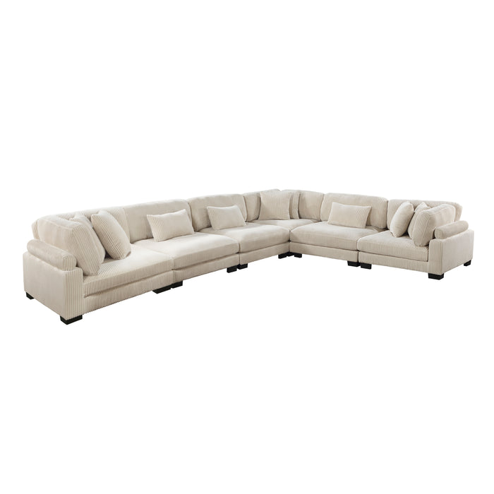 Traverse 6-Piece Modular Sectional in Beige - 8555BE*3CR3AC image