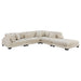 Traverse 5-Piece Modular Sectional with Ottoman in Beige - 8555BE*5OT image