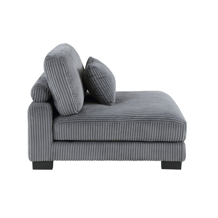 Traverse Armless Chair in Gray - 8555GY-AC