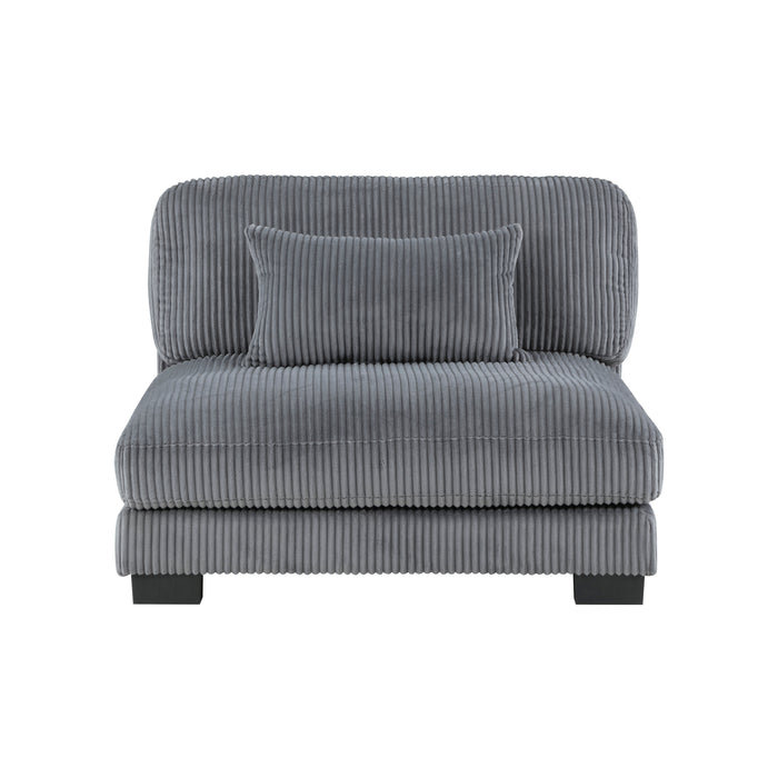 Traverse 6-Piece Modular Sectional with Ottoman in Gray - 8555GY*6OT