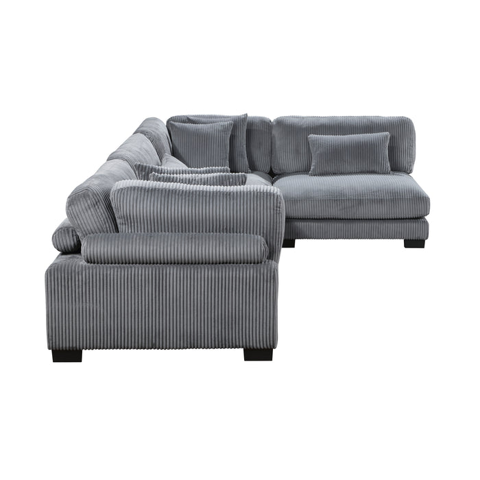 Traverse 4-Piece Modular Sectional in Gray - 8555GY*4SC