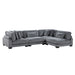 Traverse 4-Piece Modular Sectional in Gray - 8555GY*4SC image