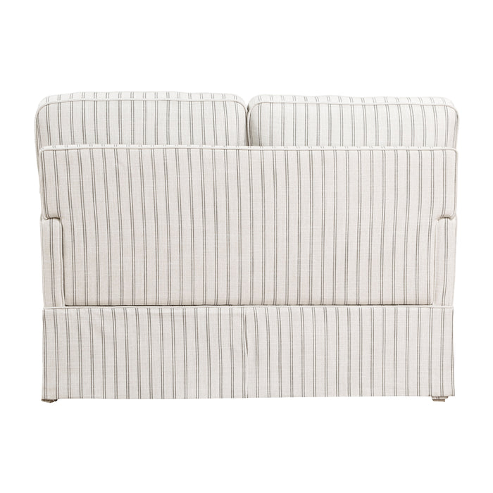 Hampstead Loveseat in Gray/White - 8557-2