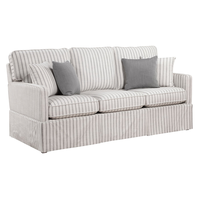 Hampstead Sofa in Gray/White - 8557-3