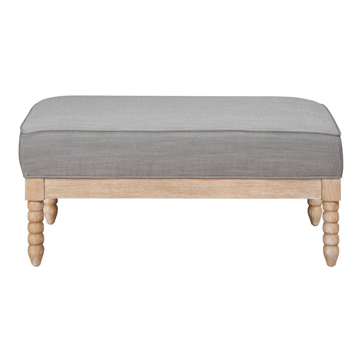 Hampstead Ottoman in Gray/Natural - 8557GY-4 image