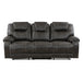 Gainesville DOUBLE RECLINING SOFA in Brown - 8560PM-3 image