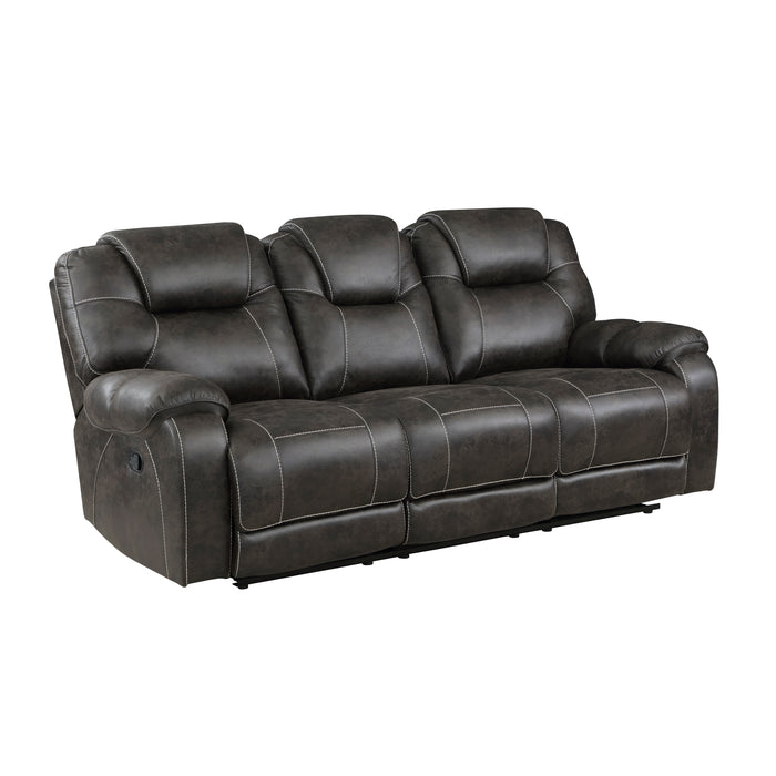 Gainesville DOUBLE RECLINING SOFA in Brown - 8560PM-3